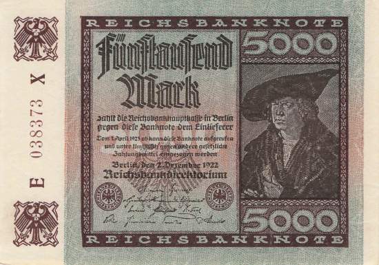 5000 Mark  ro.80d X 1922